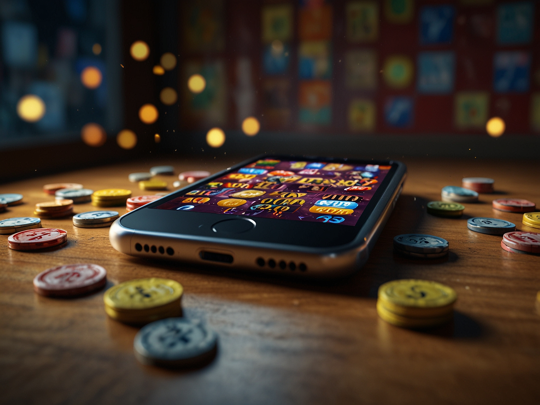 Play with bonus banner with prize coins