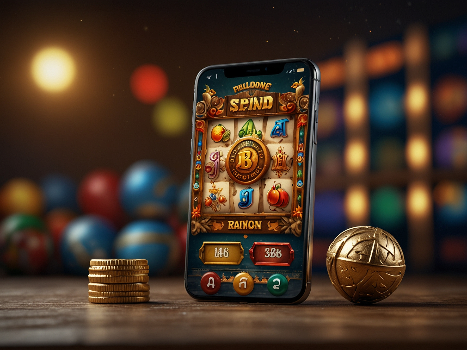 Promotional welcome image with free spins icons